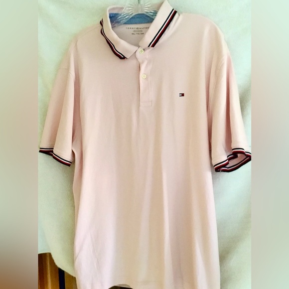 Tommy Hilfiger Polo Shirt XXL Excellent Condition light pink - Picture 2 of 10